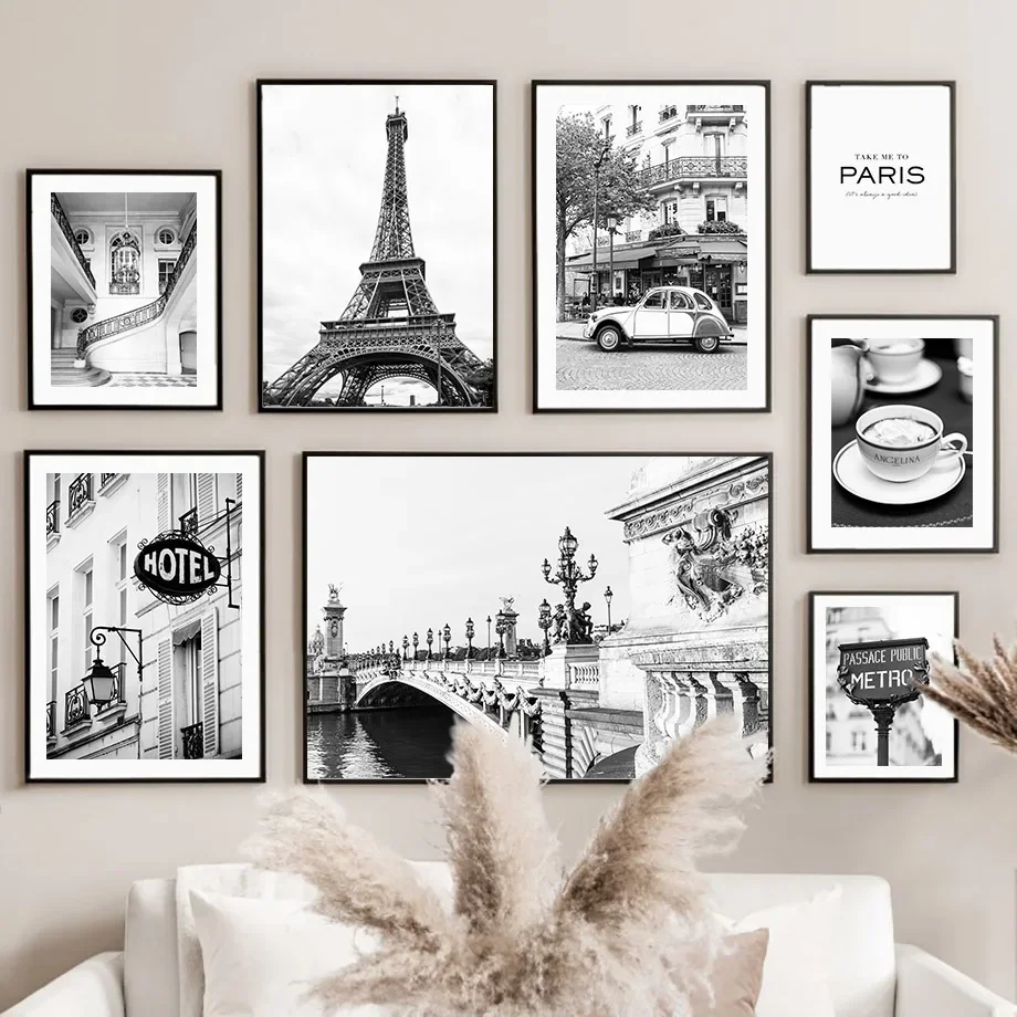 Home Decor Store - Toalla de París en blanco y