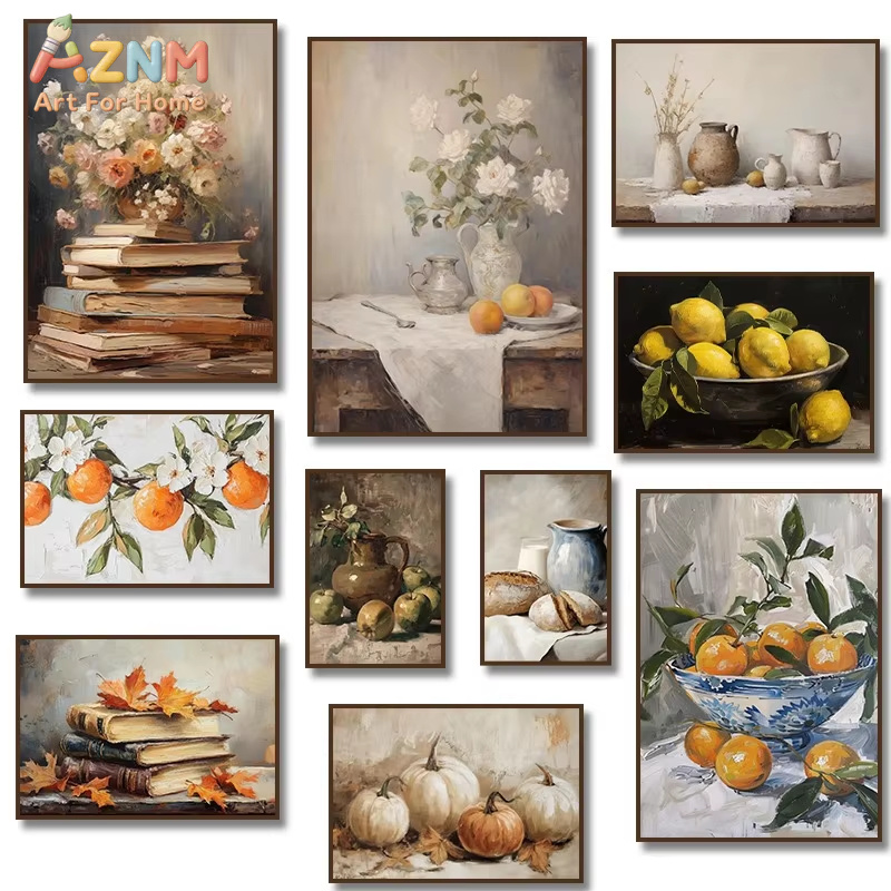 Home Decor Orange - 1 unidad: cuadro sobre lienzo con