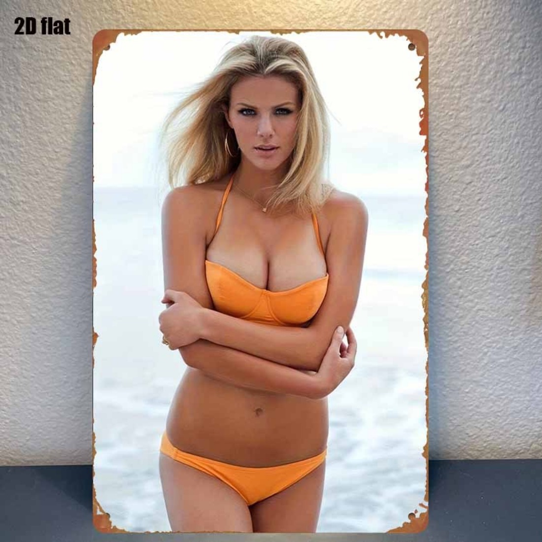 Home Decor Orange - Arte de pared de Metal 2D
