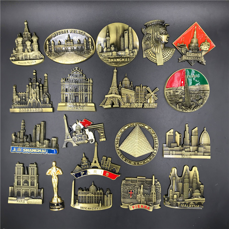 Home Decor Dubai - Francia París Metal 3D lindo imán