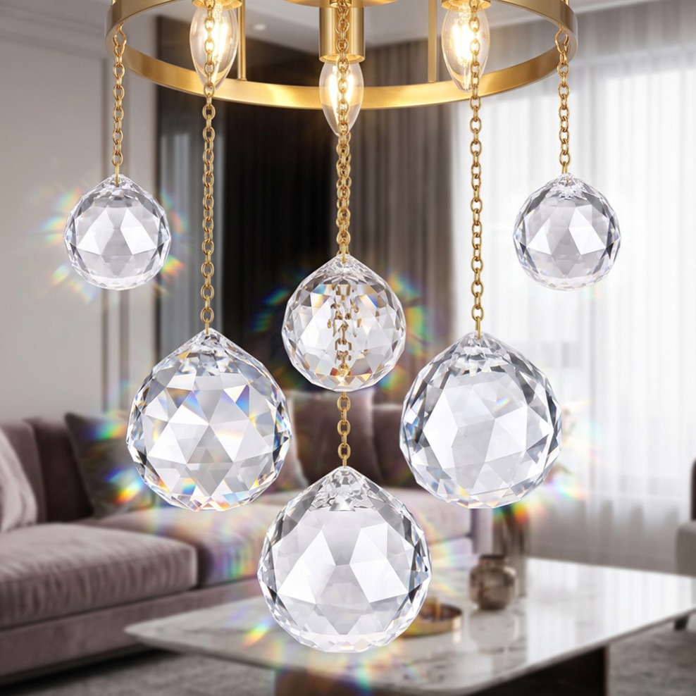 Crystal Sun Catcher - Bola de Cristal Transparente de 20/30/40/50/60