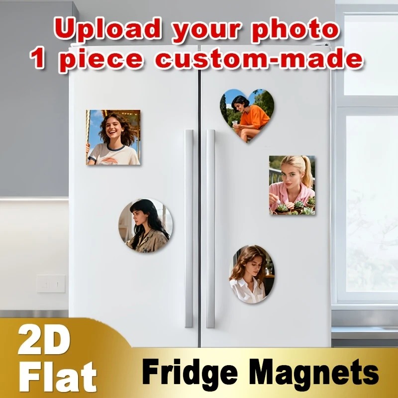 Home Decor For Wedding - Imán de Refrigerador con Foto Personalizada,