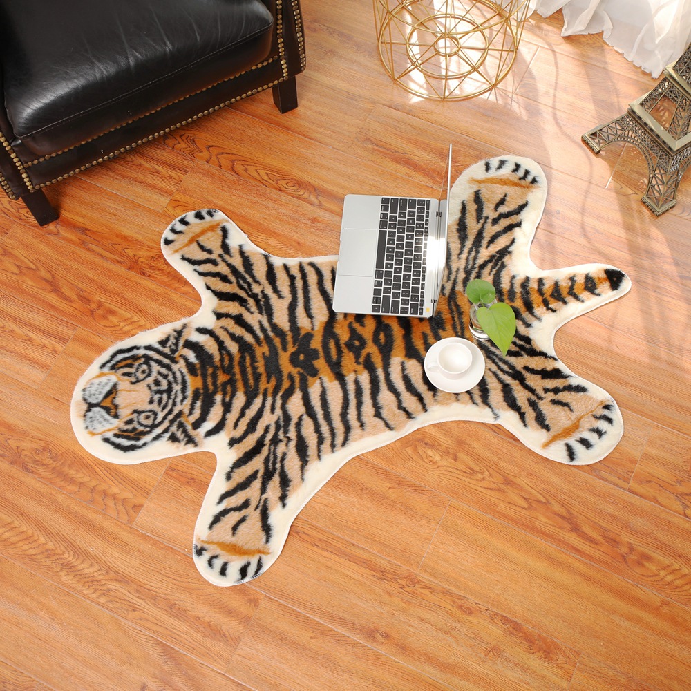 Cowhide Rug Faux - Alfombra con estampado de Tigre, tapete
