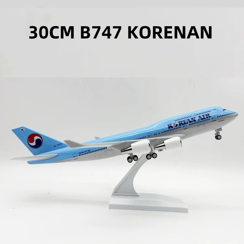 Home Decor Korea - 30cm B747 Airlines Airbus modelo Corea