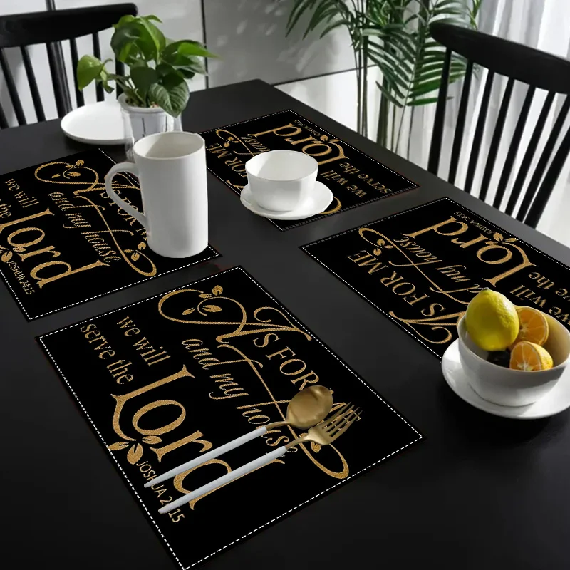 Home Decor Quotes Ideas - Manteles Individuales de lino inspiradores, manteles