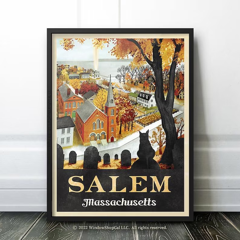 Home Decor Foto - Impresión artística moderna de Halloween Salem