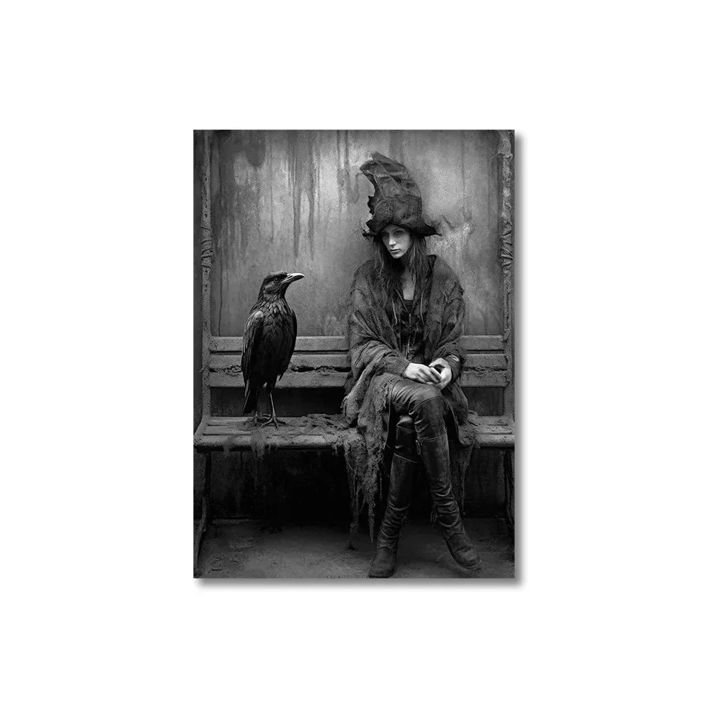Home Decor Gothic - Póster de lienzo con diseño de