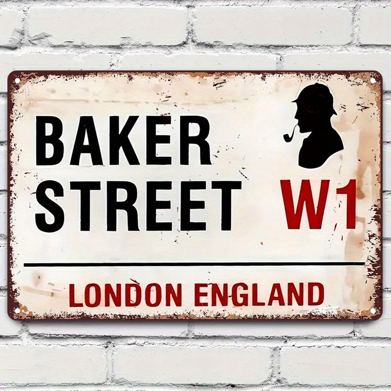 Home Decor London - Letrero Metálico Retro Vintage de Baker