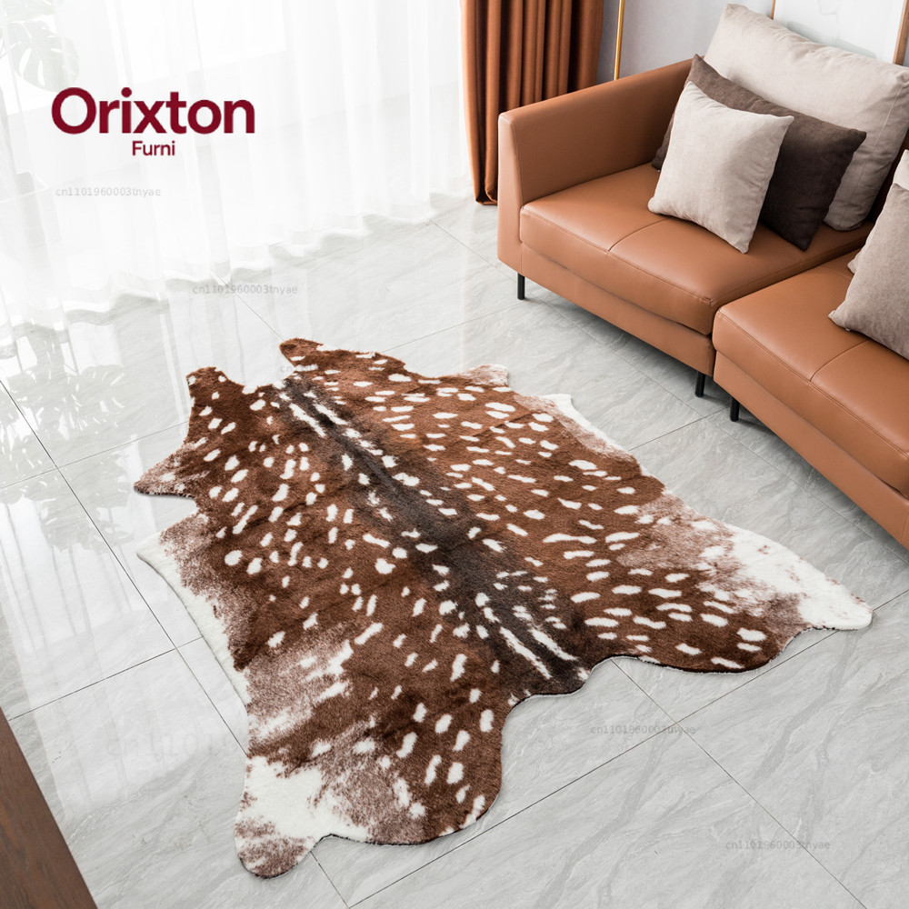 Cowhide Rug Faux - Alfombra de Moda con Estampado de