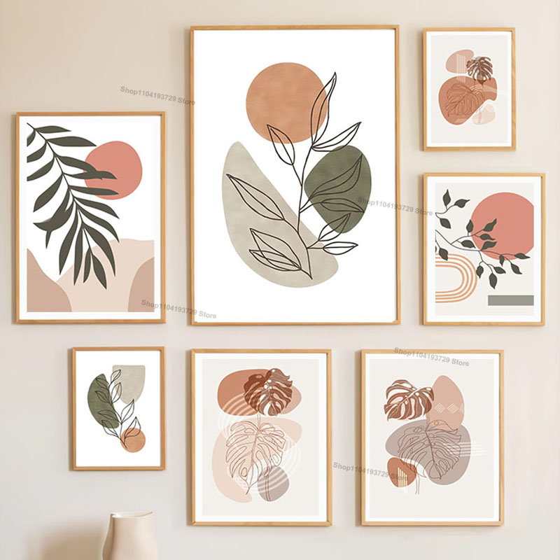 Home Decor Orange - Cuadro de arte de pared con
