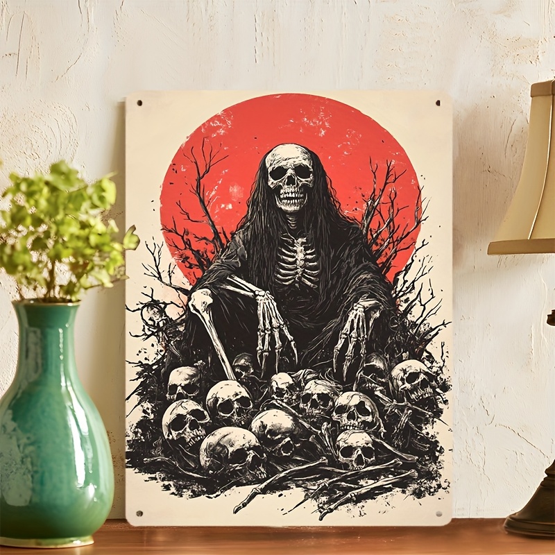 Home Decor Gothic - Letrero de Metal con Diseño de