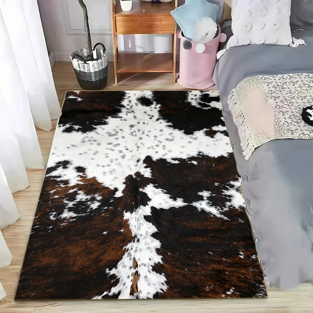 Cowhide Rug Faux - Alfombra con Patrón de Piel de