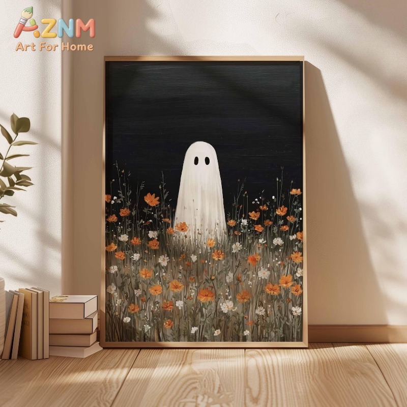 Fantasma en un prado de flores - Home Decor Orange reseña y precio