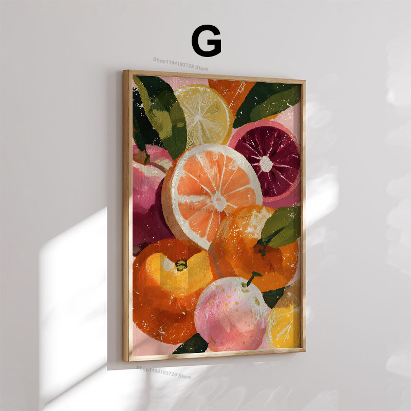 Póster Creativo Retro de Moda  - Home Decor Orange reseña y precio