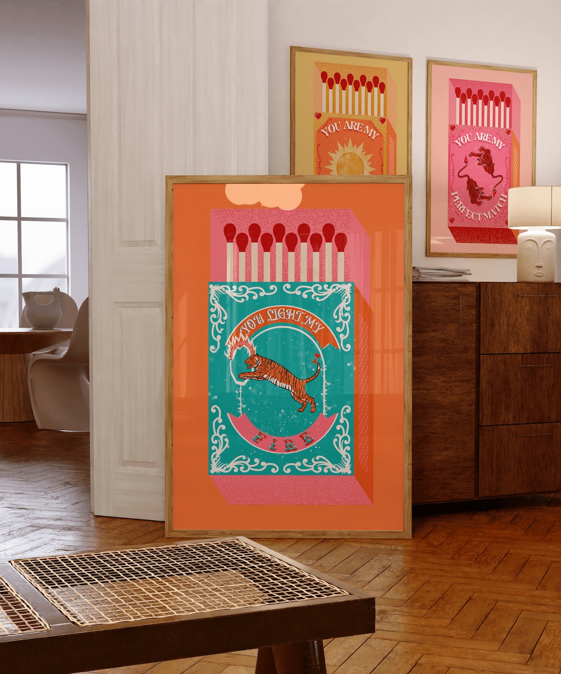 You Light My Fire Orange Match - Home Decor Orange reseña y precio