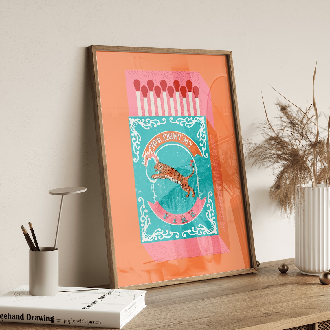 You Light My Fire Orange Match - Home Decor Orange reseña y precio