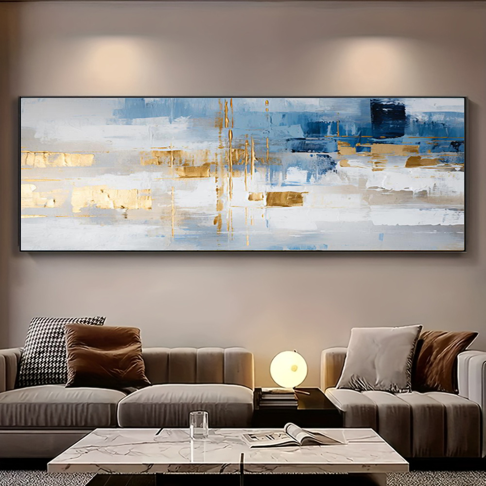 Pintura al óleo abstracta 100% - Home Decor Orange reseña y precio