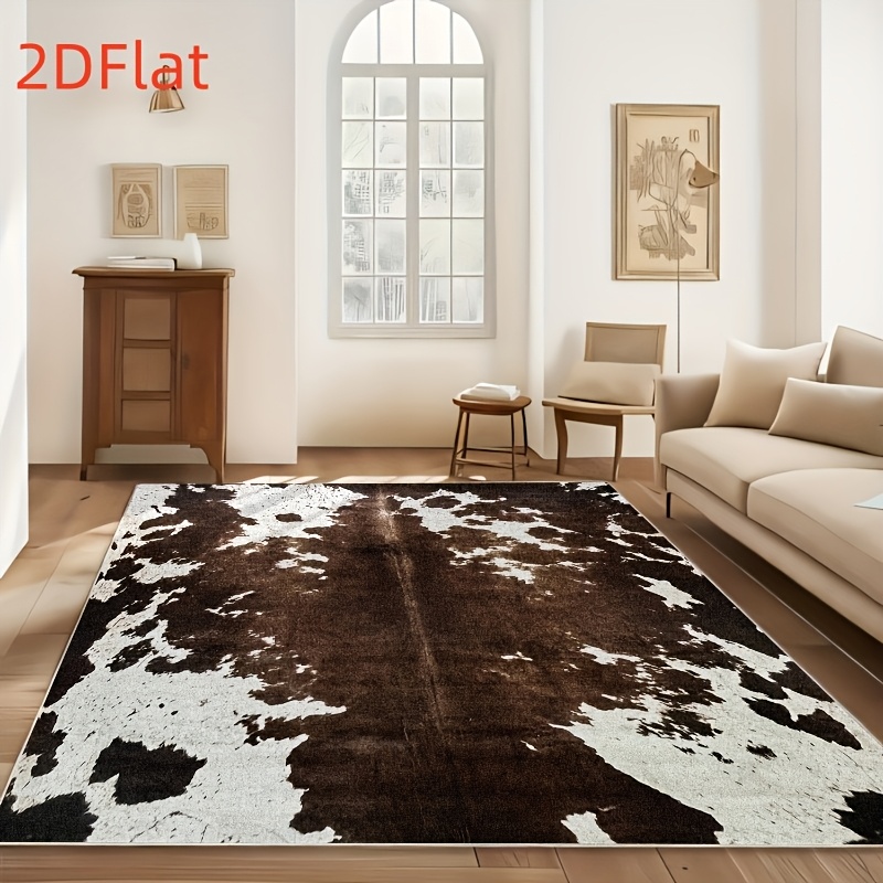 Alfombra de Franela con Estamp - Cowhide Rug Faux reseña y precio