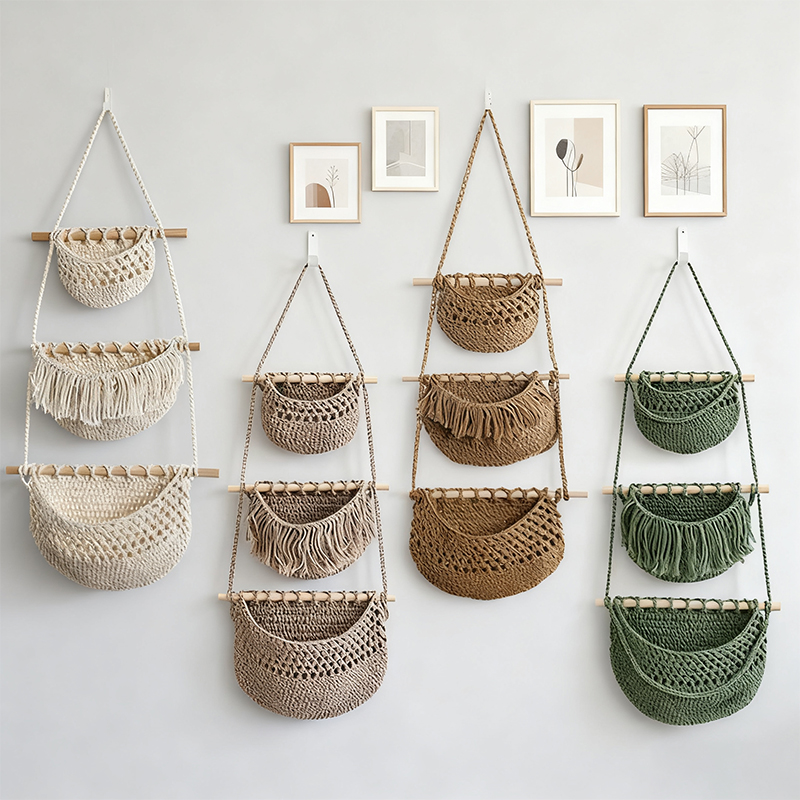 Estante de almacenamiento de 3 - Woven Wall Basket reseña y precio