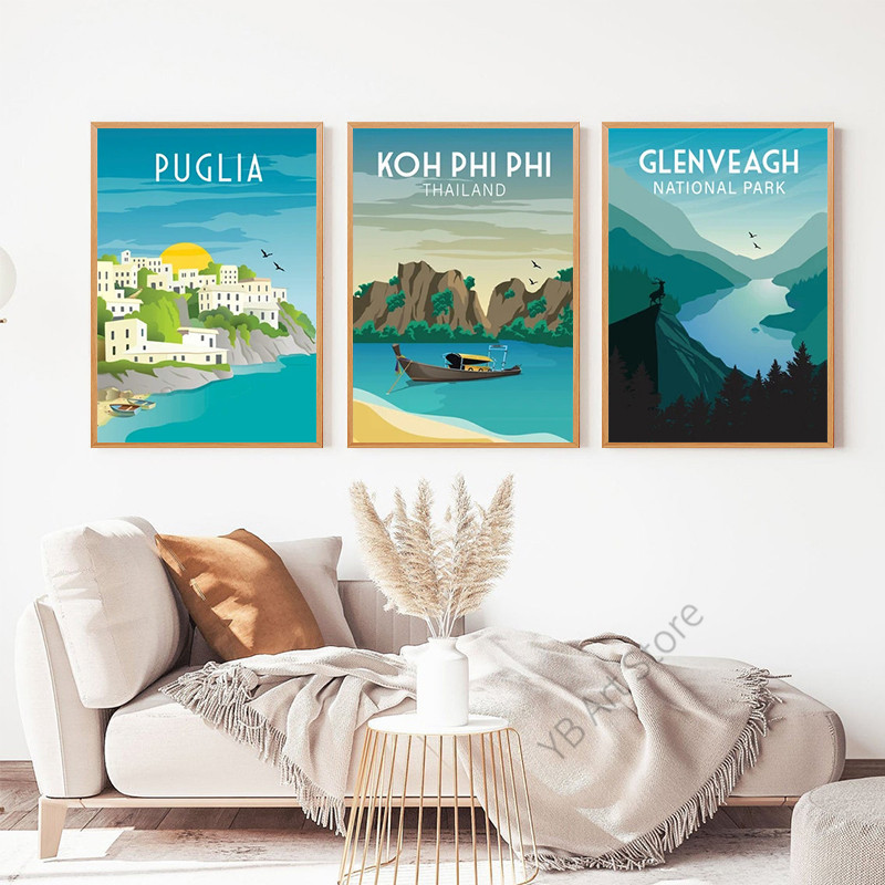 Póster de Monaco, pintura en l - Home Decor Dubai reseña y precio