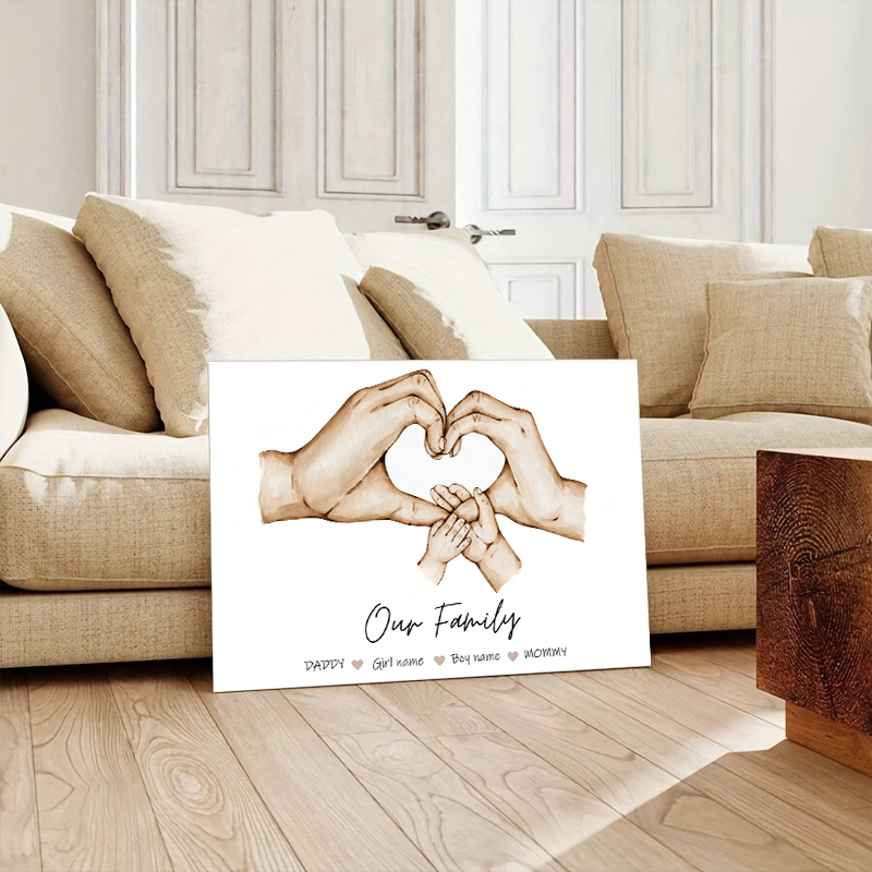 Póster personalizado de mano f - Home Decor Canvas reseña y precio