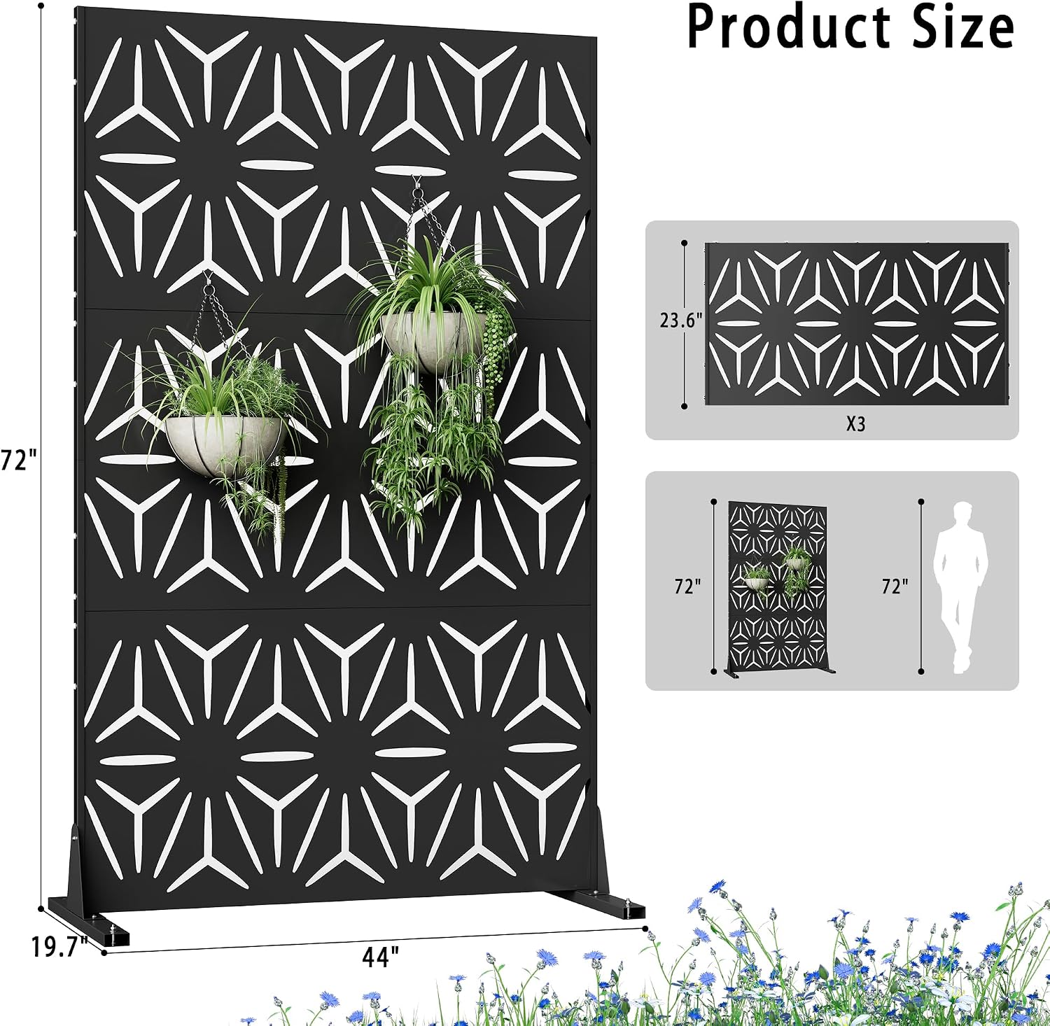 Panel de privacidad metálico i - H&M Home Decor reseña y precio