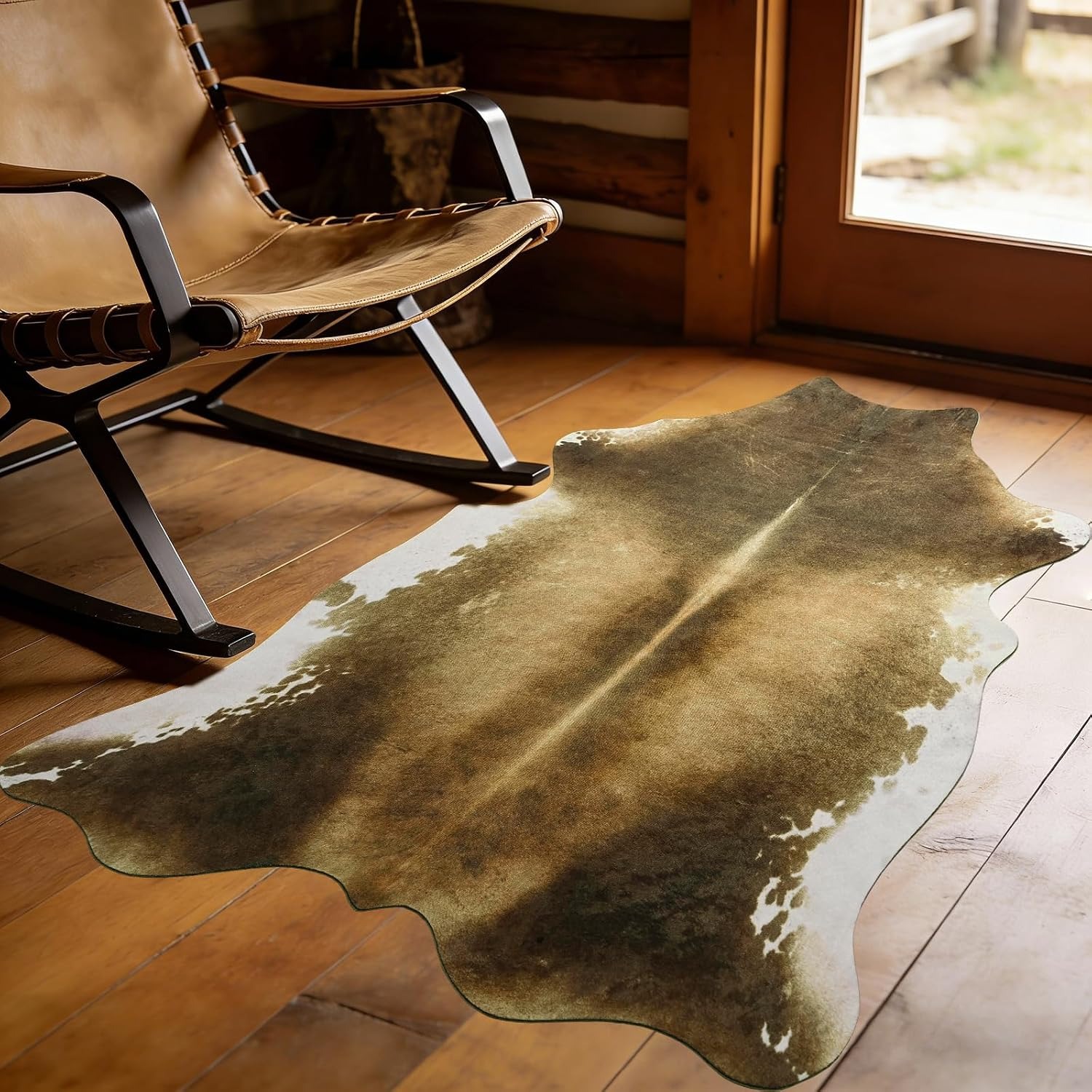 Alfombra para Sala de Estar, A - Cowhide Rug Faux reseña y precio