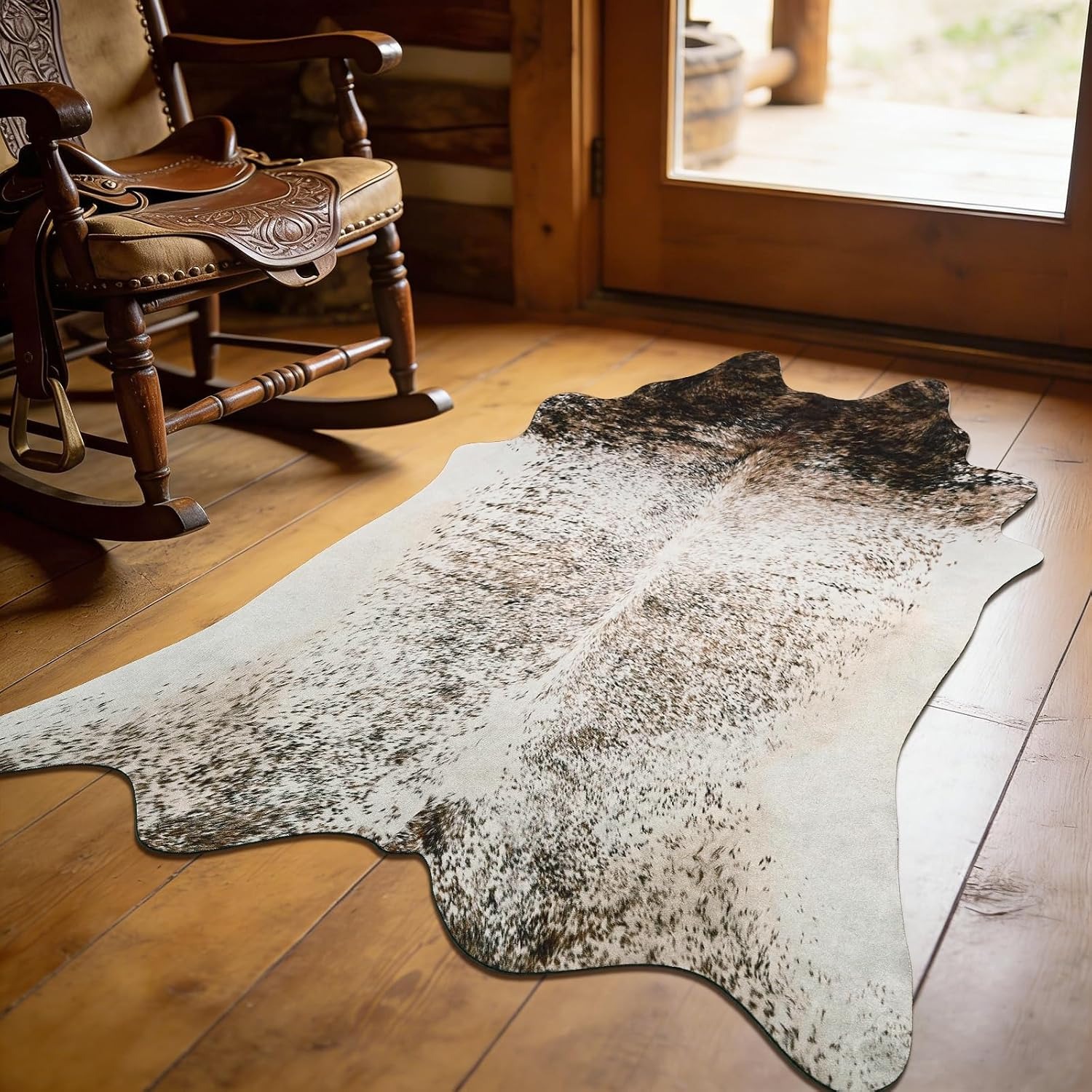 Alfombra para Sala de Estar, A - Cowhide Rug Faux reseña y precio