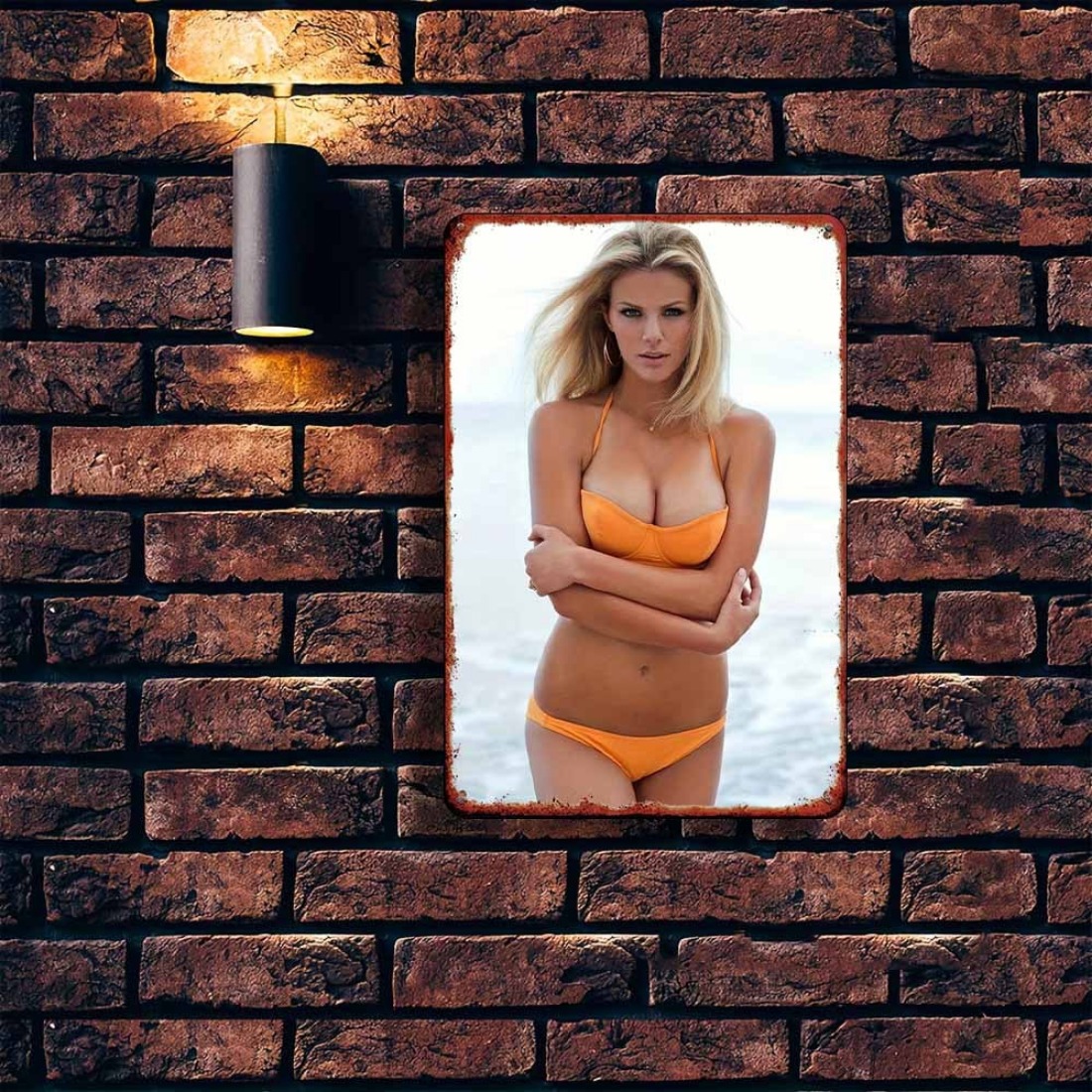 Arte de pared de Metal 2D para - Home Decor Orange reseña y precio