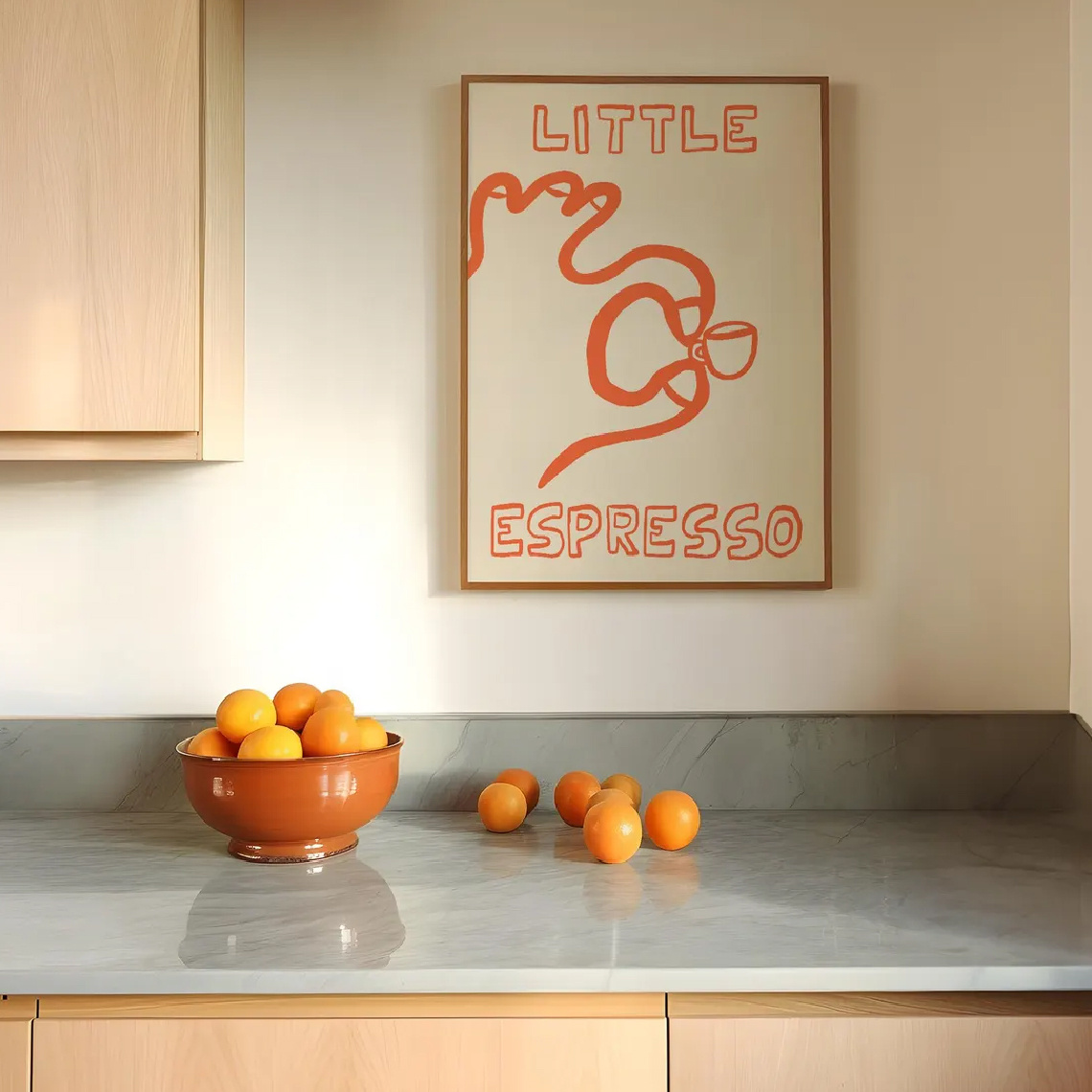 Póster minimalista en lienzo d - Home Decor Orange reseña y precio
