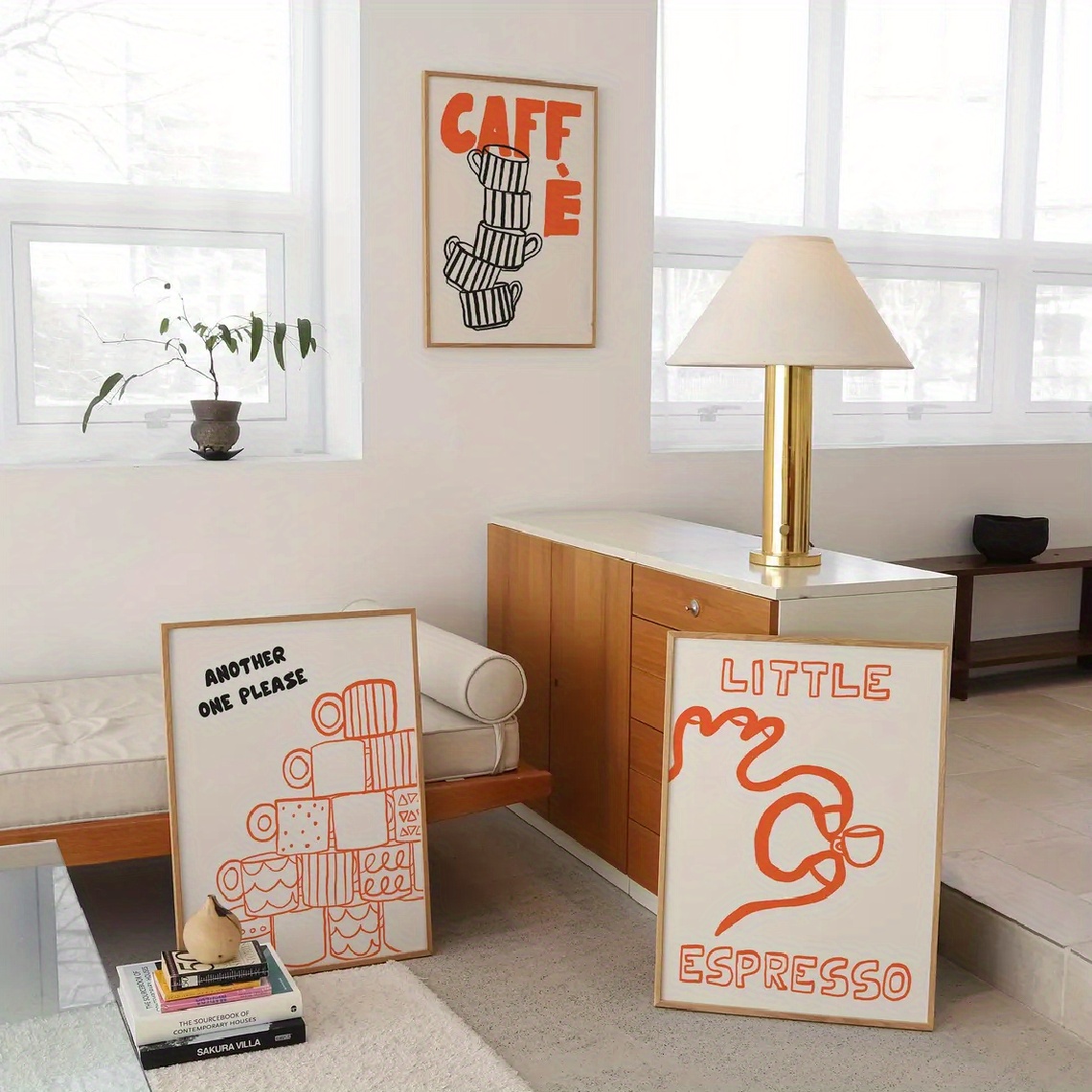 Póster minimalista en lienzo d - Home Decor Orange reseña y precio