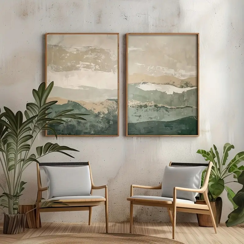 Juego de 2 Láminas Decorativas - Home Decor Korea reseña y precio