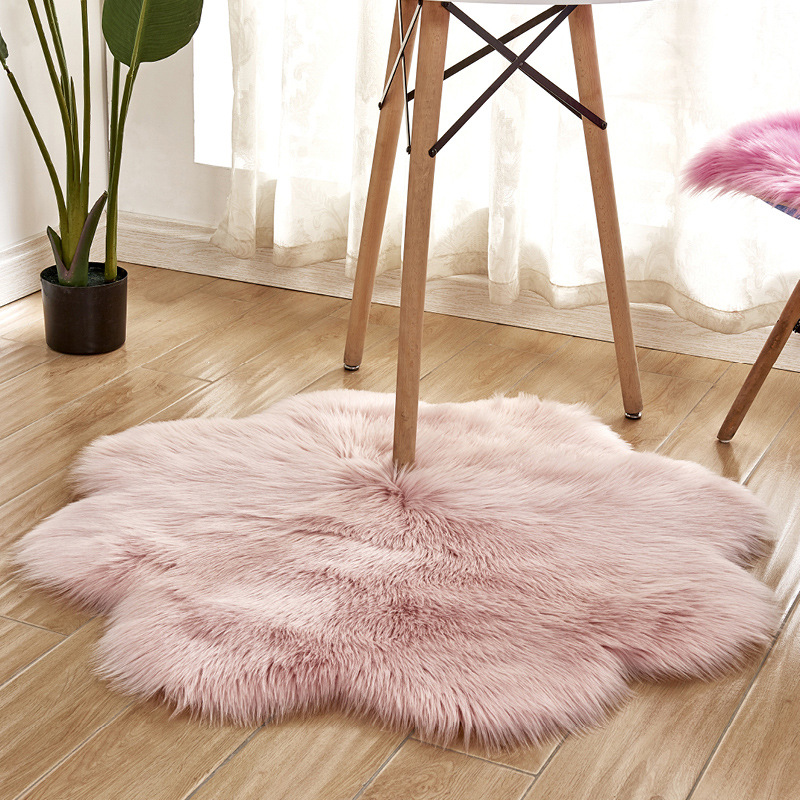 Alfombras mullidas de lana de  - Cowhide Rug Faux reseña y precio