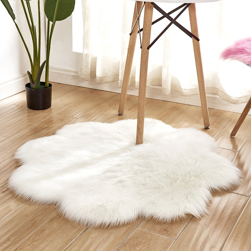 Alfombras mullidas de lana de  - Cowhide Rug Faux reseña y precio
