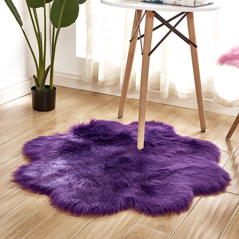 Alfombras mullidas de lana de  - Cowhide Rug Faux reseña y precio