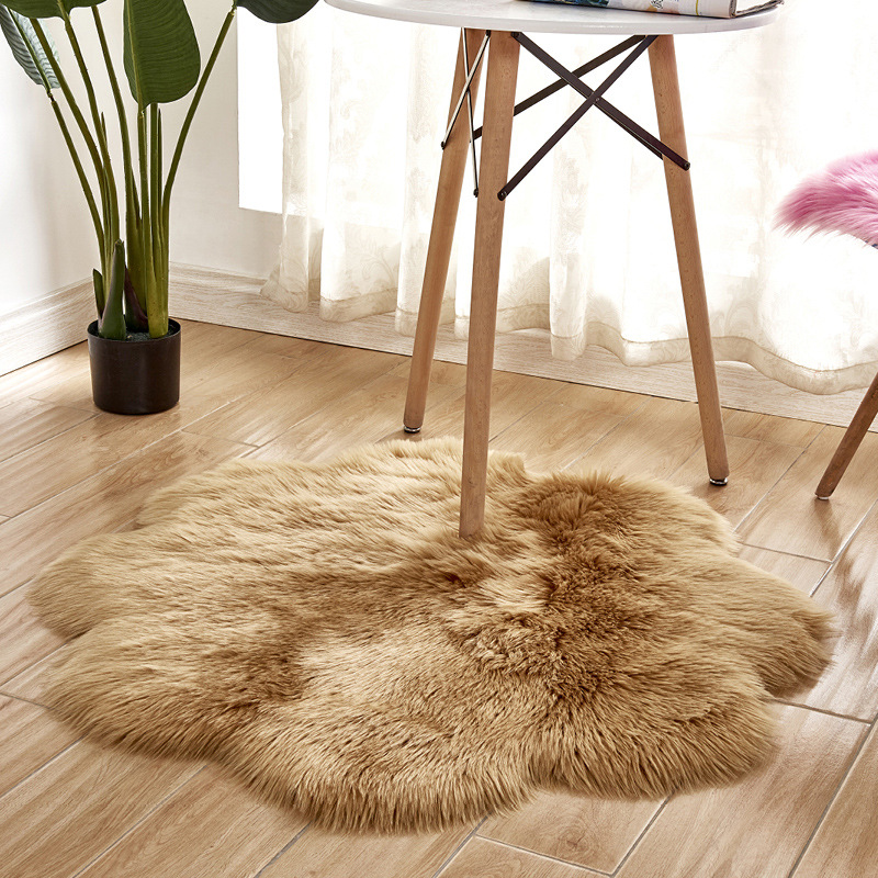 Alfombras mullidas de lana de  - Cowhide Rug Faux reseña y precio