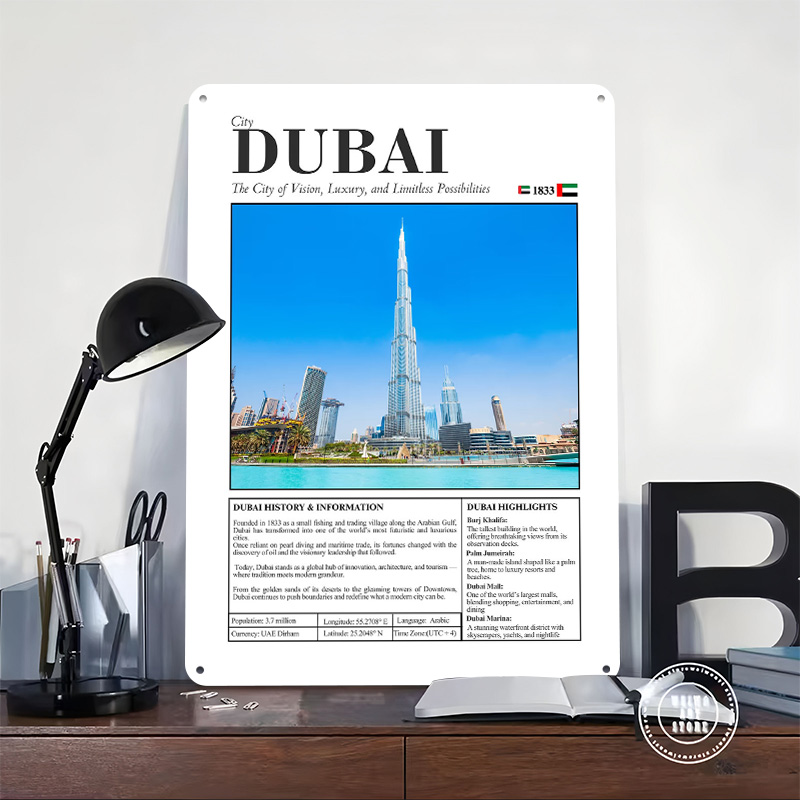 Póster Impreso con Paisaje Urb - Home Decor Dubai reseña y precio