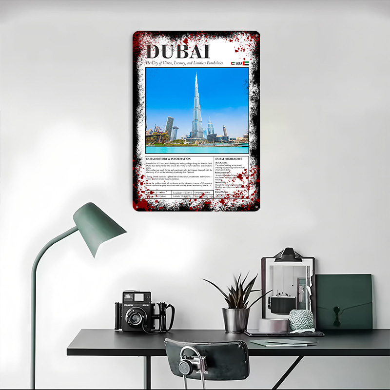 Póster Impreso con Paisaje Urb - Home Decor Dubai reseña y precio