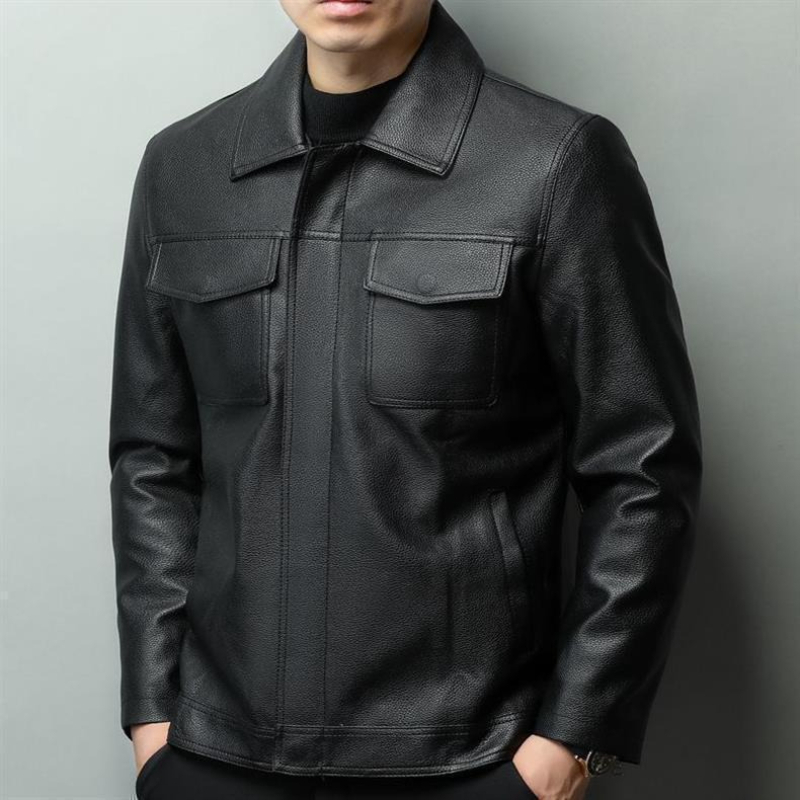 Chaqueta de motociclista de cu - Cowhide Rug Faux reseña y precio