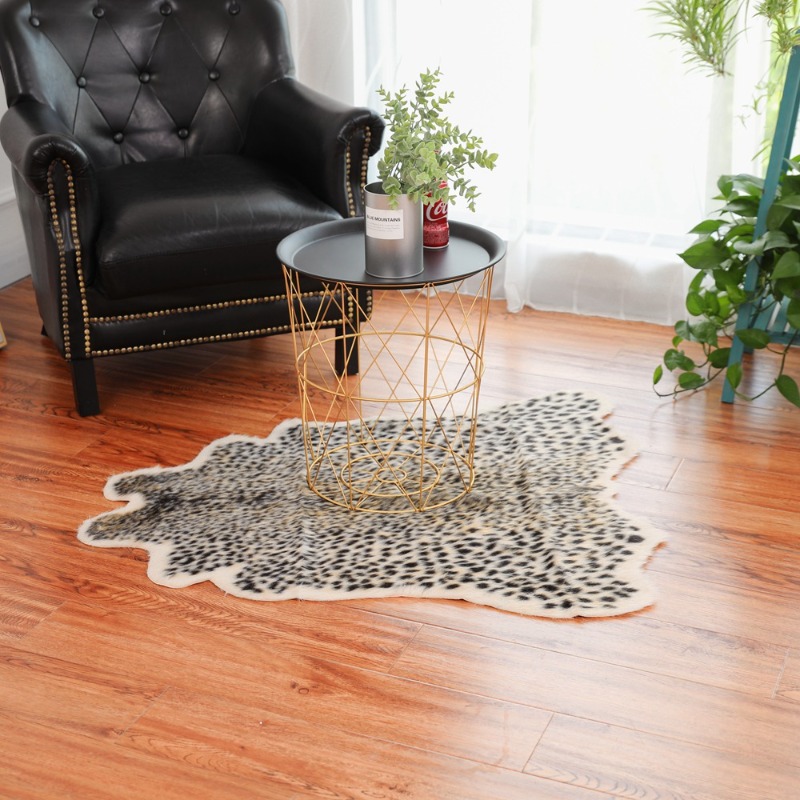 Alfombra con Estampado de Leop - Cowhide Rug Faux reseña y precio