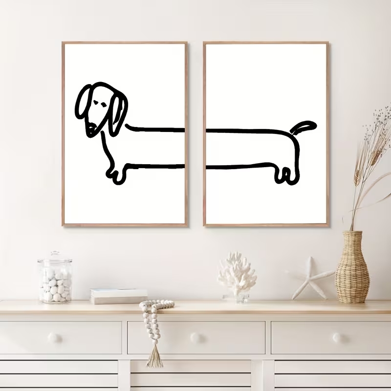 2 piezas de arte moderno para  - Home Decor Foto reseña y precio