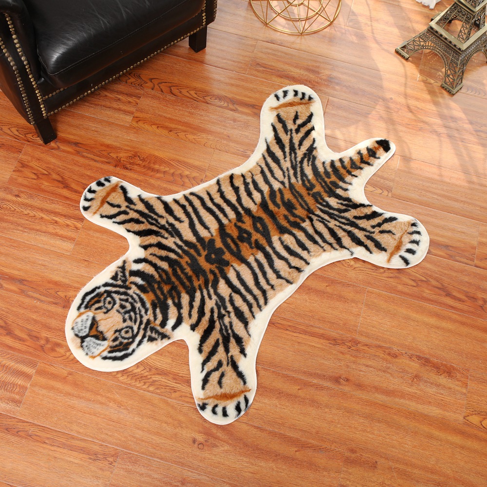 Alfombra con estampado de Tigr - Cowhide Rug Faux reseña y precio