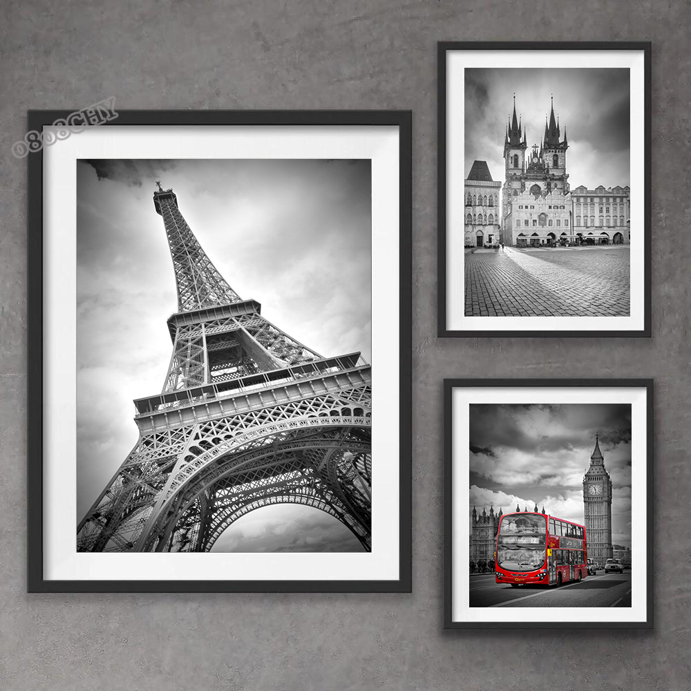 Negro blanco hermosa ciudad Nu - Home Decor London reseña y precio