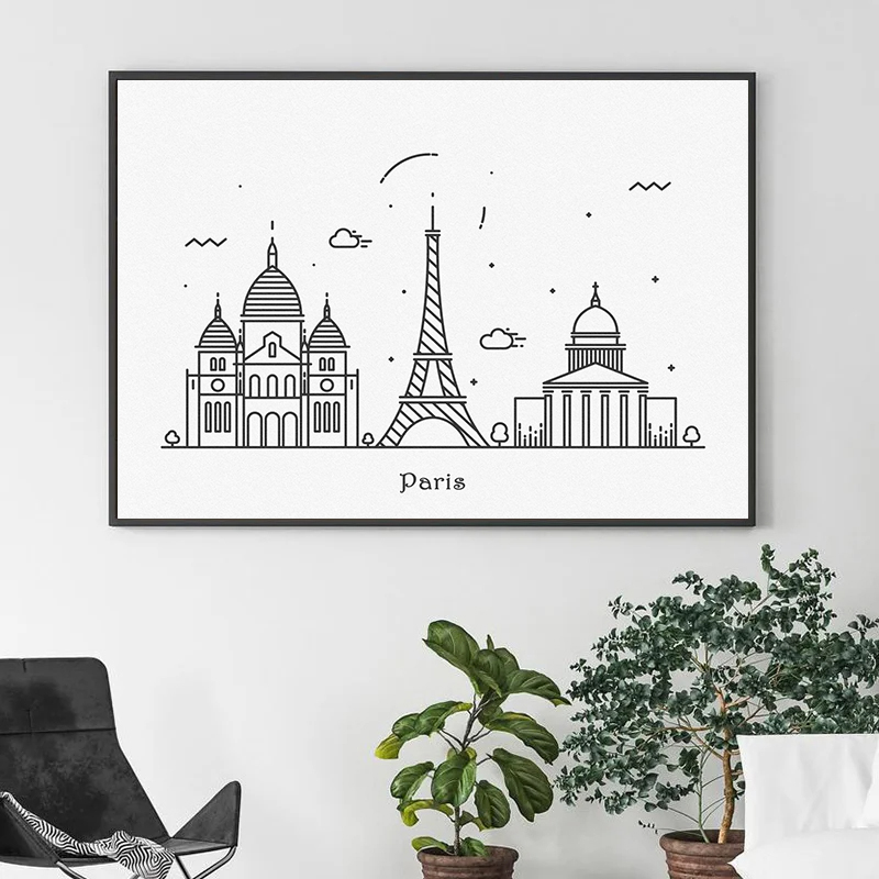 Pósteres de línea de ciudad de - Home Decor Dubai reseña y precio