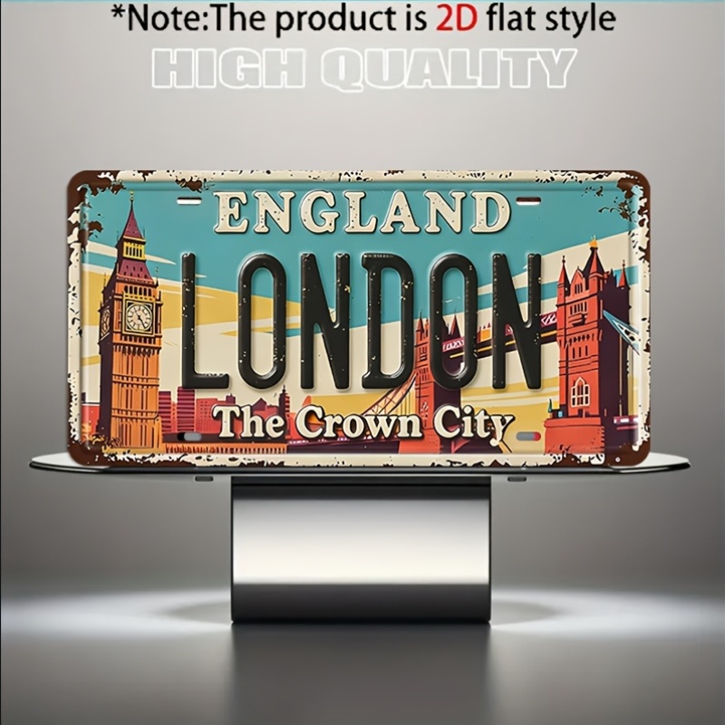 Letrero Metálico Vintage con P - Home Decor London reseña y precio