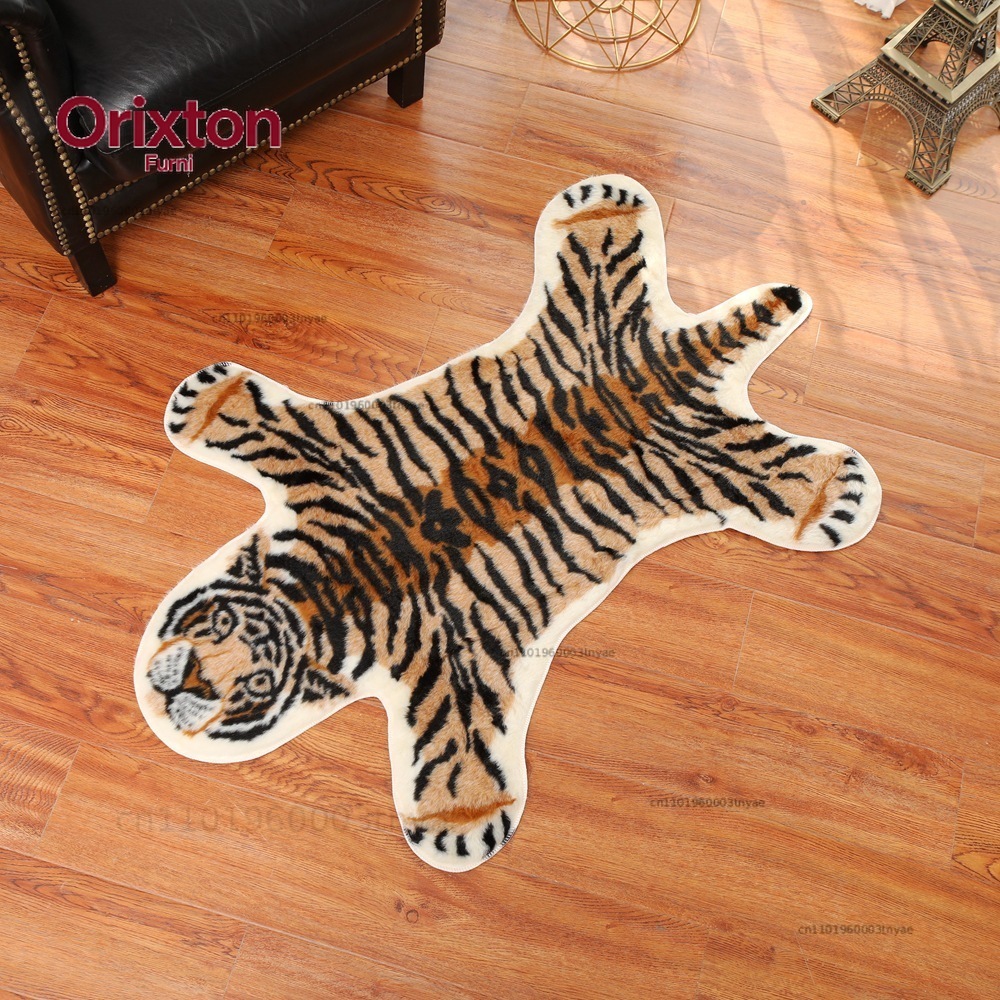 Alfombra con Estampado de Tigr - Cowhide Rug Faux reseña y precio