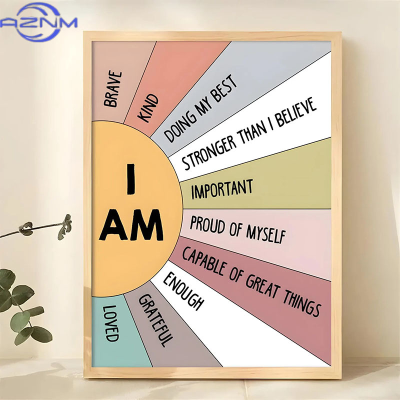 AZNM 1 pieza de póster con cit - Home Decor Quotes Ideas reseña y precio