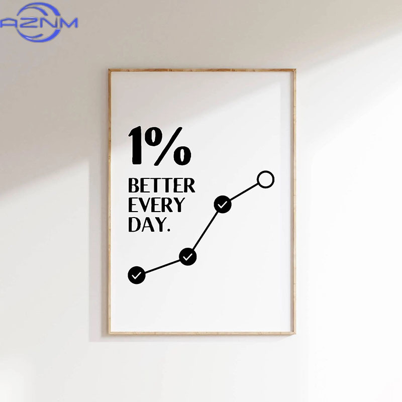 AZNM 1 pieza de póster con cit - Home Decor Quotes Ideas reseña y precio