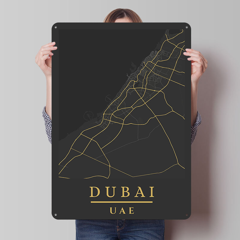 Mapa de Dubái, Emiratos Árabes - Home Decor Dubai reseña y precio