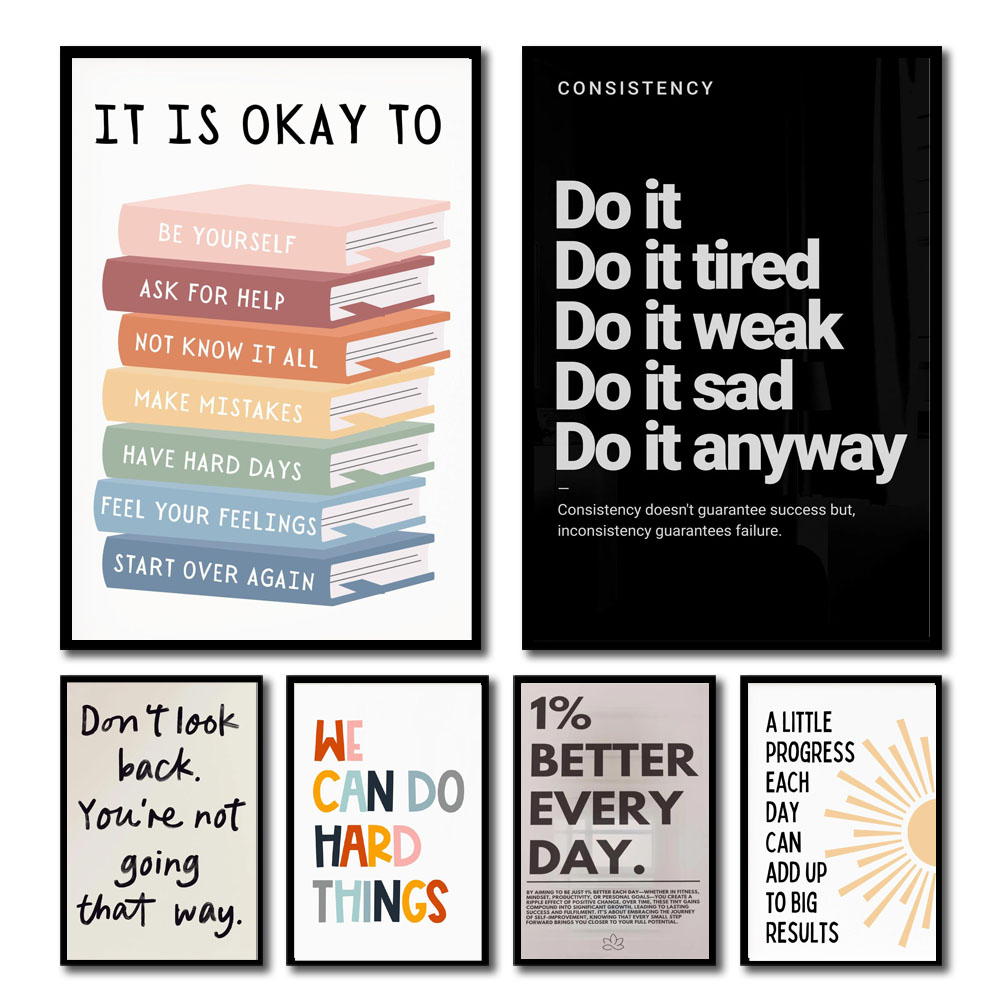 Póster con cita inspiradora, a - Home Decor Quotes Ideas reseña y precio